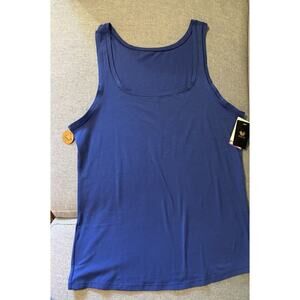 Wacoal Womens Cami Understand Square-Neck Tank Blue Size XXL Stretch Support